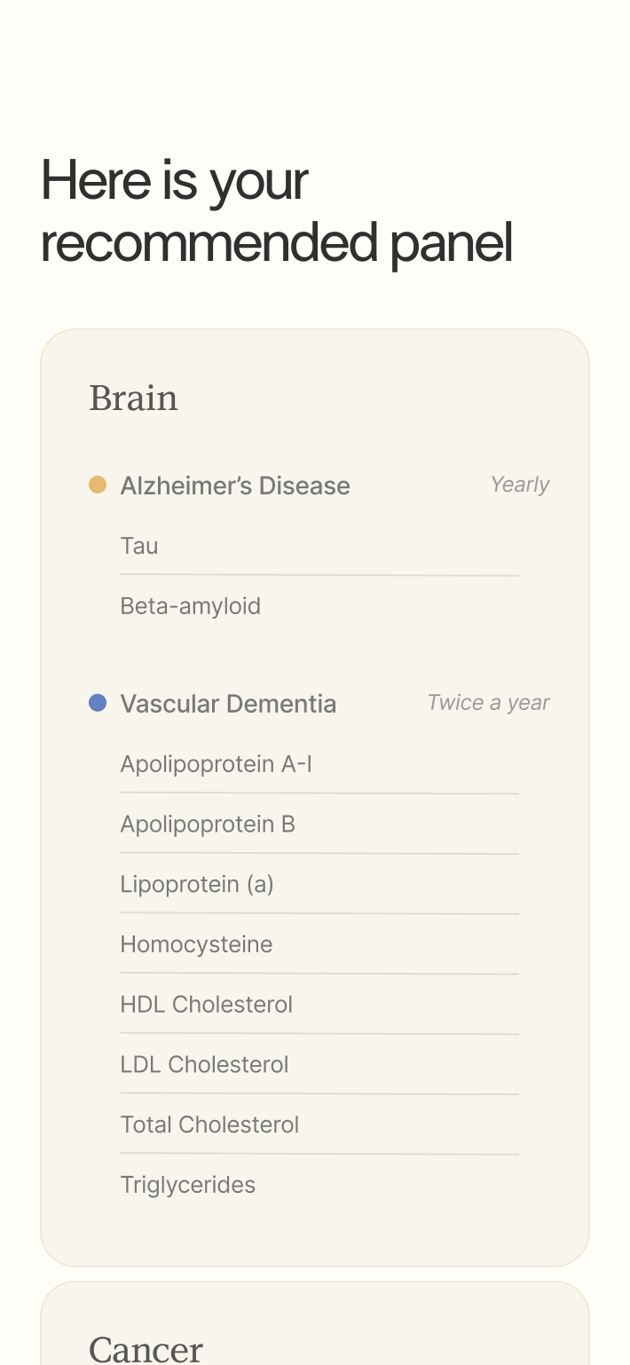 Our physician will order your tests screen